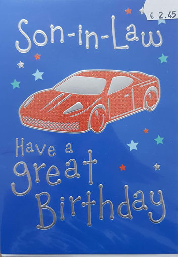 Picture of SON IN LAW BIRTHDAY CARD